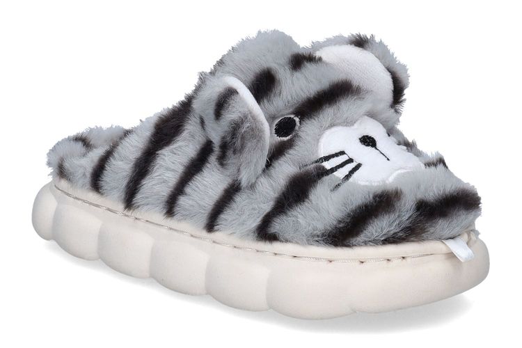 SLIPPERS MANIA-TIGRIS-GRIJS-ENFANTS-0001