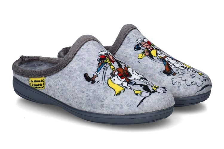 LA MAISON DE L'ESPADRILLE     -LUCKYLUKE J-GRIS-ENFANTS-0001