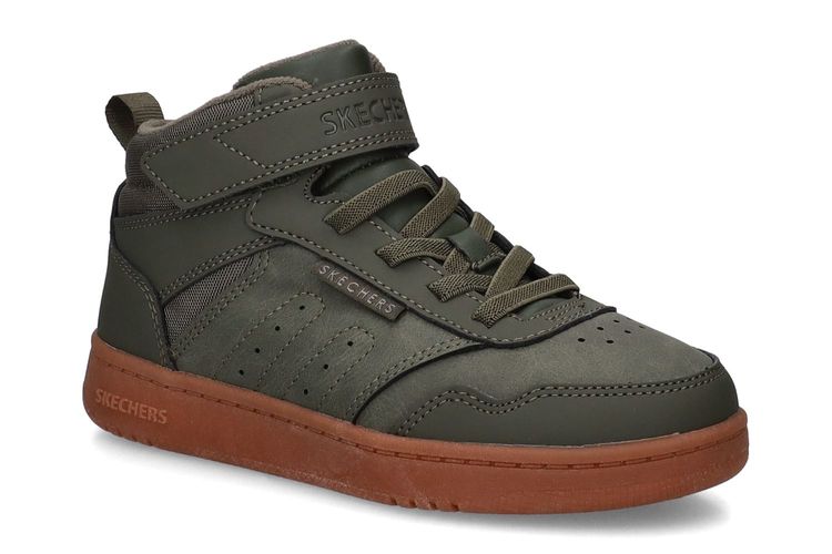SKECHERS-QUICK HI 2-KAKI-ENFANTS-0001