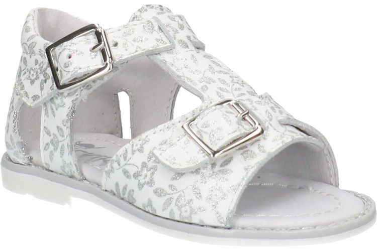 SHOE BI DOU-VIVI-WIT/ZILVER-ENFANTS-0001