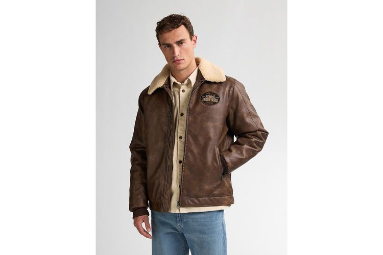 PETROL INDUSTRIES HOMME-JAC121-MARRON-TEXTILE-0002