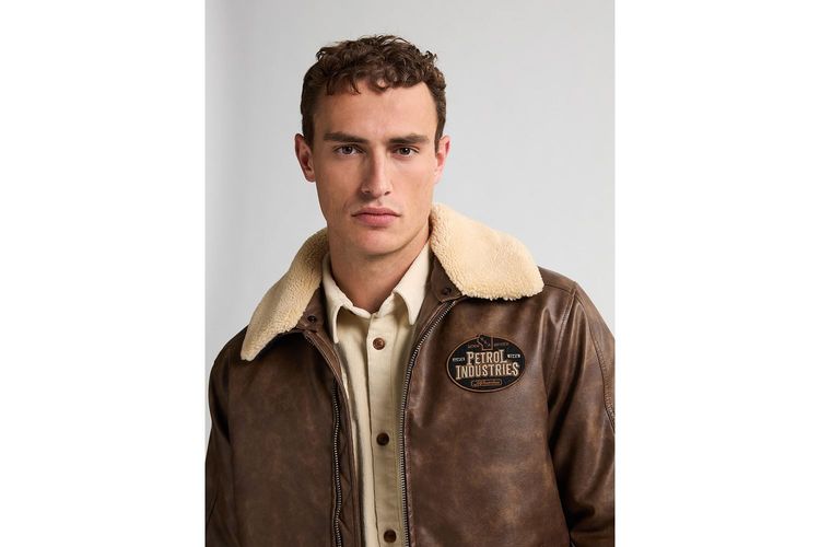 PETROL INDUSTRIES HOMME-JAC121-MARRON-TEXTILE-0005