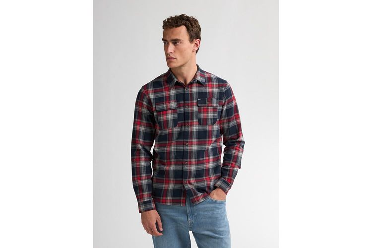 PETROL INDUSTRIES HOMME-SIL428-ROUGE-TEXTILE-0002