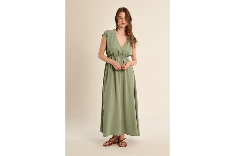 MOLLY BRACKEN-G978EE-KHAKI-TEXTILE-0005