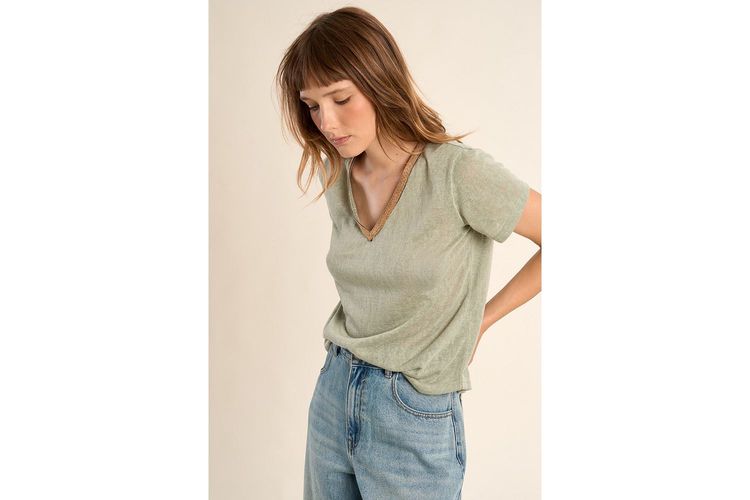 MOLLY BRACKEN-T427EP.1-KAKI-TEXTILE-0003