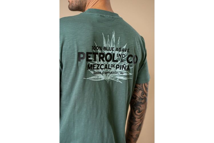 PETROL INDUSTRIES HOMME-TSR744-VERT-TEXTILE-0003