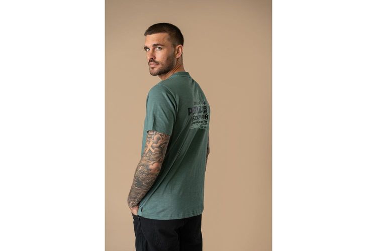 PETROL INDUSTRIES HOMME-TSR744-VERT-TEXTILE-0004