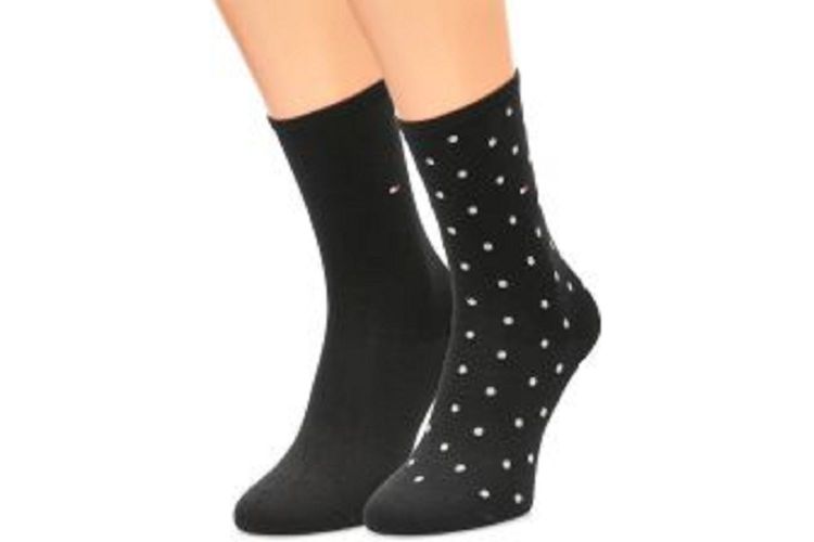 TOMMY HILFIGER-SOCKDOT1-NOIR-ACCESSOIRES-0001