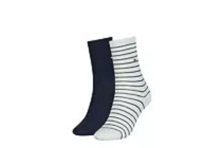 TOMMY HILFIGER-SOCK2PSMAL2-BLEU/BEIGE-ACCESSOIRES-0001