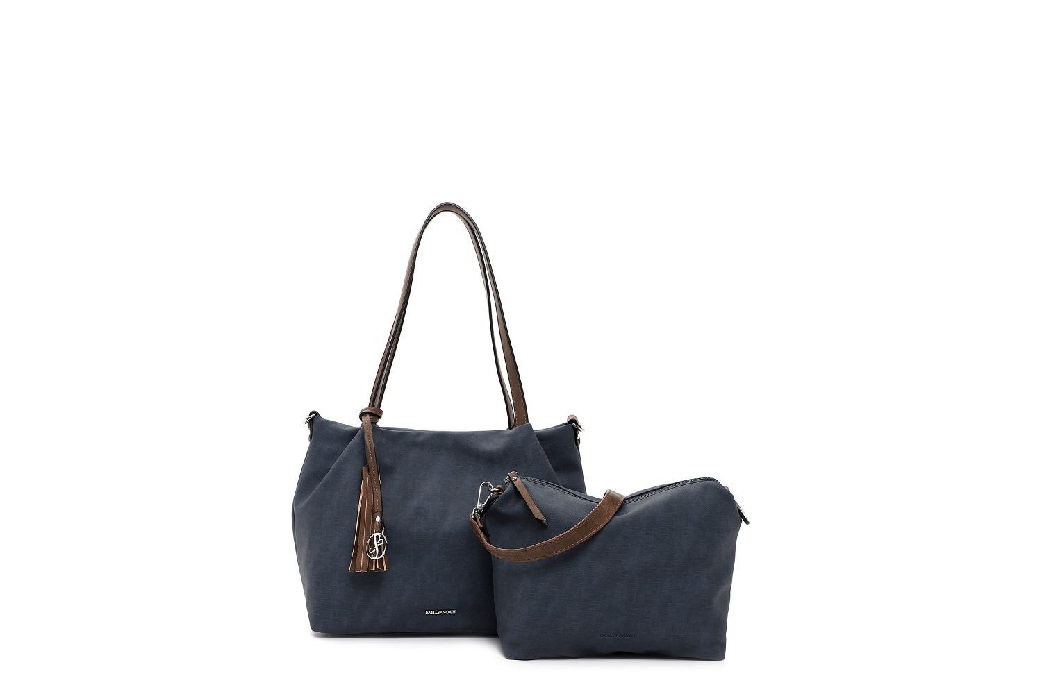 Noah Shopper Bag Emily Und Noah Tasche Blau Emily Noah Elke Cityshopper L Smoke Blue 62792560